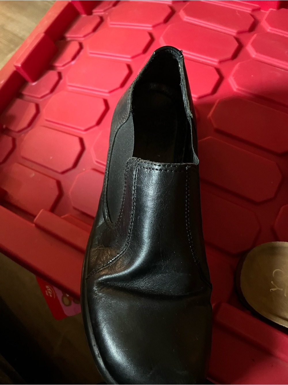 Dansko Black Leather Women's Slip-On Moccasins